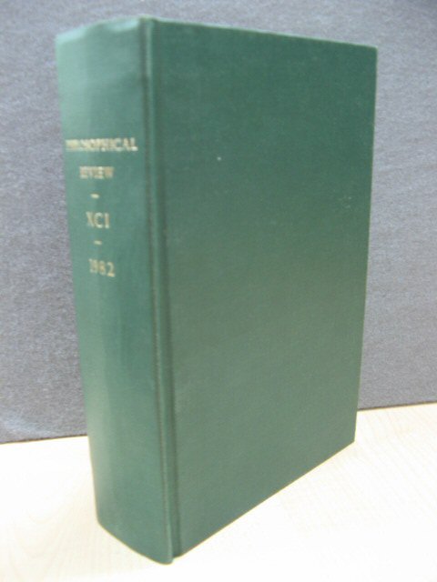 The Philosophical Review: Volume XCI