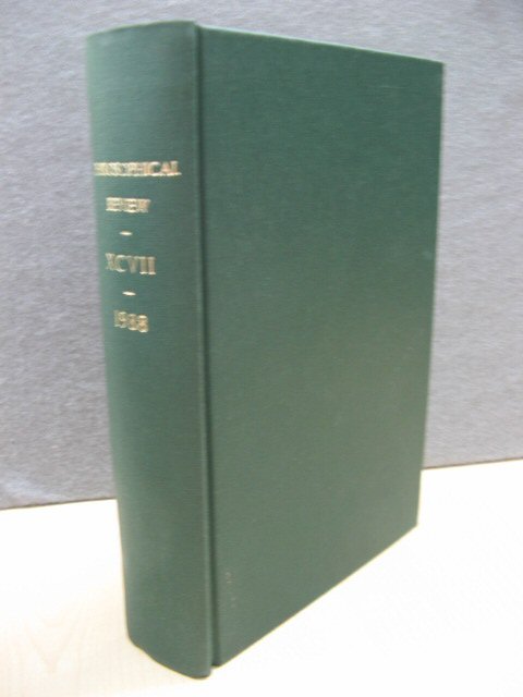 The Philosophical Review: Volume XCVII