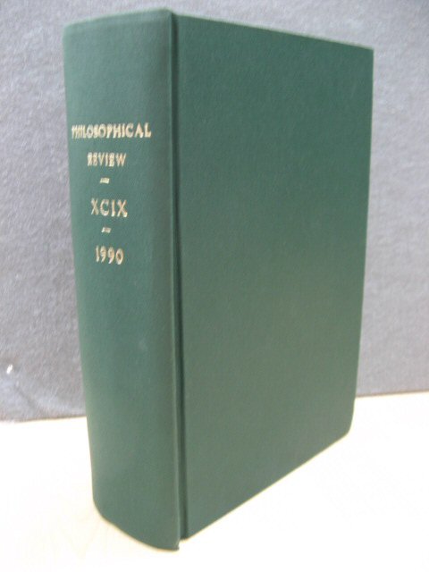The Philosophical Review: Volume XCIX