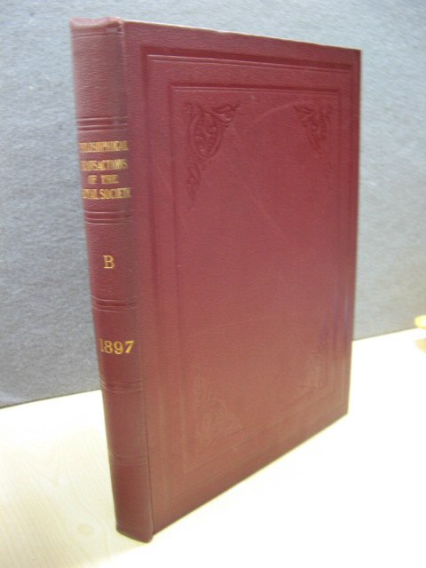 Philosophical Transactions of the Royal Society of London (B) 1897: Volume 188