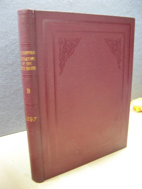 Philosophical Transactions of the Royal Society of London (B) 1897: Volume 188