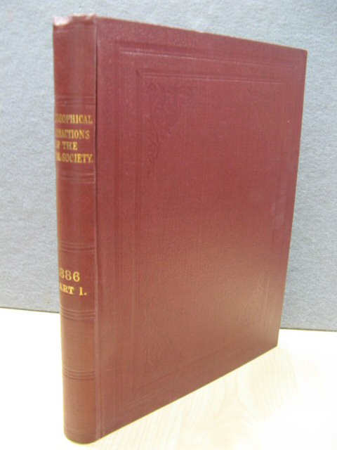 Philosophical Transactions of the Royal Society of London: 1881: Vol. 177. - Part II.