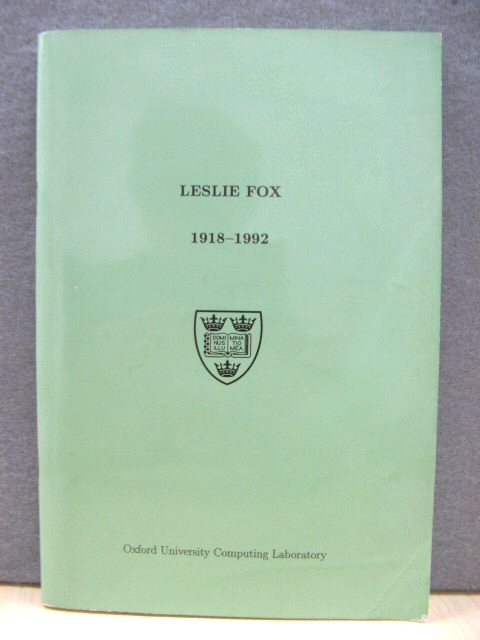 Leslie Fox 1918-1992