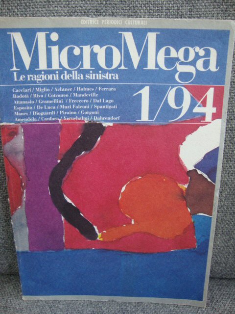 MicroMega: La Ragioni della Sinistra: 1/94