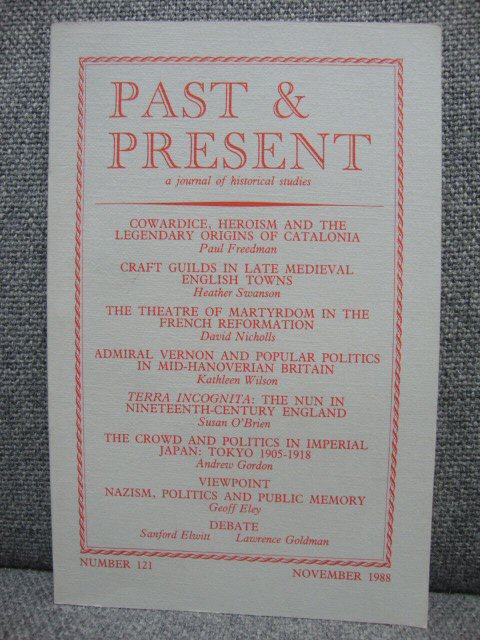 Past and Present: A Journal of Scientific History, Number 121, November 1988