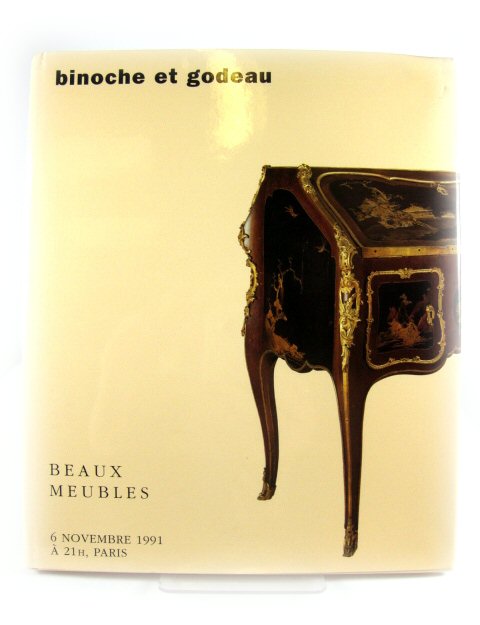 SALE CATALOGUE: Binoche et Godeau: Beaux Meubles: 6 Novembre 1991, Paris
