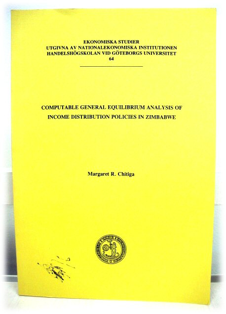 Computable General Equilibrium Analysis of Income Distribution Policies in Zimbabwe