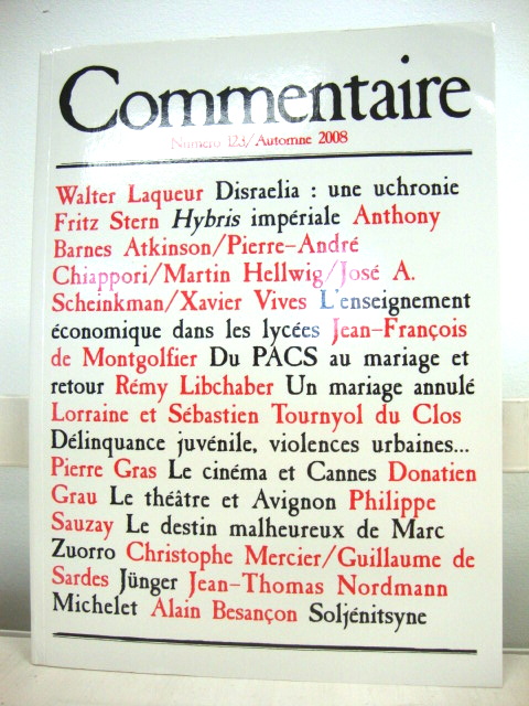 Commentaire: Automne 2008, Volume 31/NumEro 123