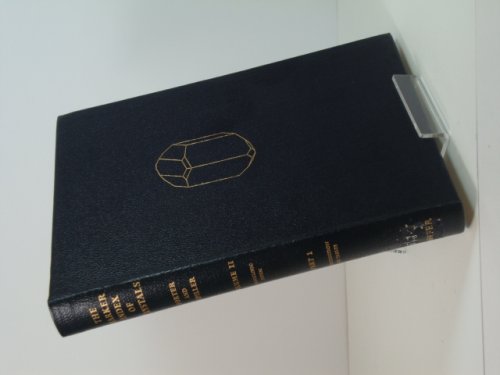 The Barker Index of Crystals: Volume II, Part 3