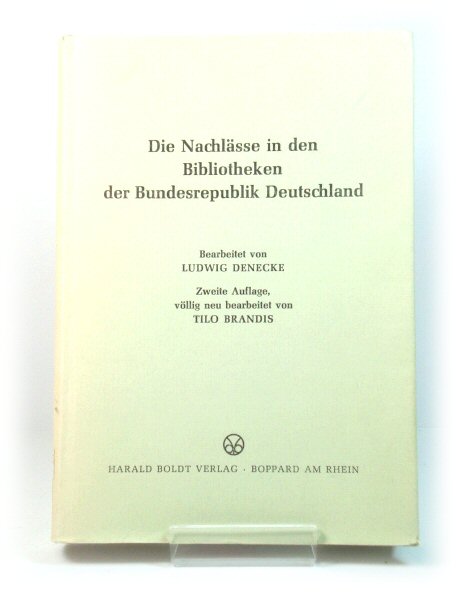 Die Nachlasse In Den Bibliotheken Der Bundesrepublik Deutschland