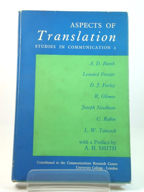 Aspects of Translation: Studies in Communication 2