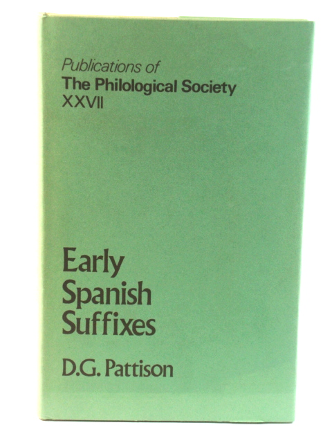 Early Spanish Suffixes