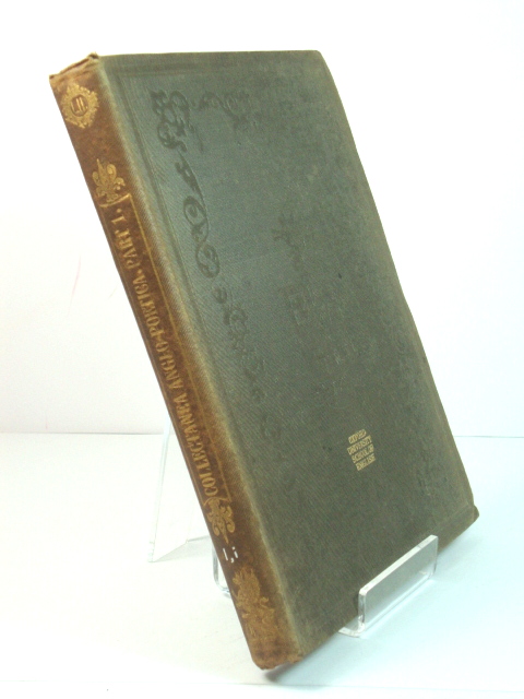 Collectanea Anglo-Poetica: Or, A Bibliographical and Descriptive Catalogue of a Portion of a Collection of Early English Poetry, with Occasional Extracts and Remarks Biographical and Critical. Part I. (Publications of the Chetham Society)