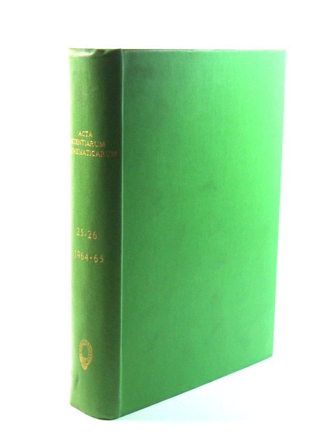 Acta Scientiarum Mathematicarum: Volumes 25 - 26, 1964 - 1965