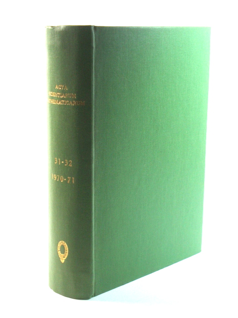Acta Scientiarum Mathematicarum: Volumes 31 - 32, 1970 - 1971