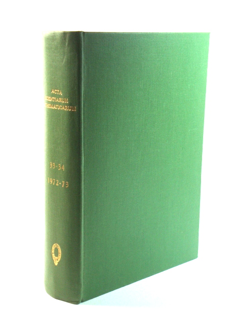 Acta Scientiarum Mathematicarum: Volumes 33 - 34, 1972 - 1973