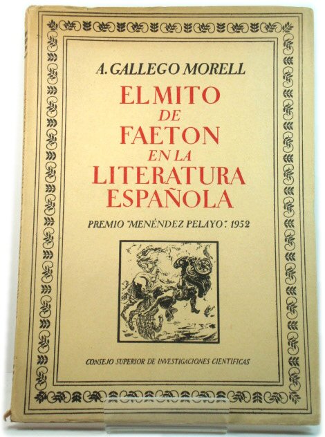 El Mito De Faeton En La Literatura EspaNola