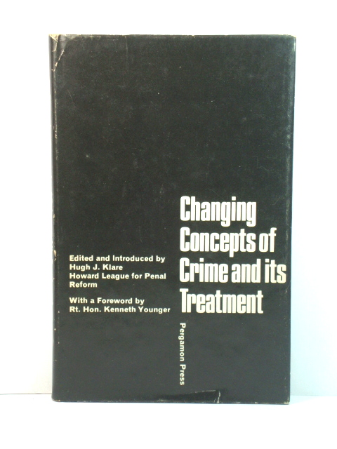 Changing Concepts of Crime and Its Treatment