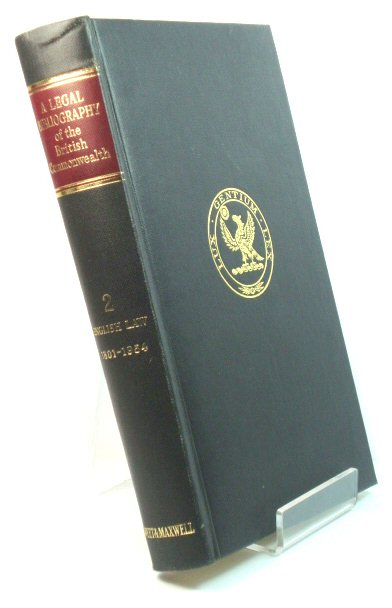 A Legal Bibliography of the British Commonwealth of Nations, Volume 2: English Law from 1801 to 1954, Including Wales, the Channel Islands and the Isle of Man