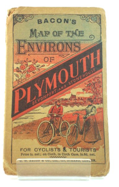 Bacon's Map of the Environs of Plymouth, Devonport and Stonehouse: for Cyclists and Tourists