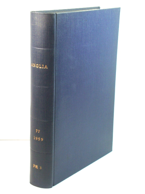 Anglia: Zeitschrift FUr Englische Philologie: Band 77