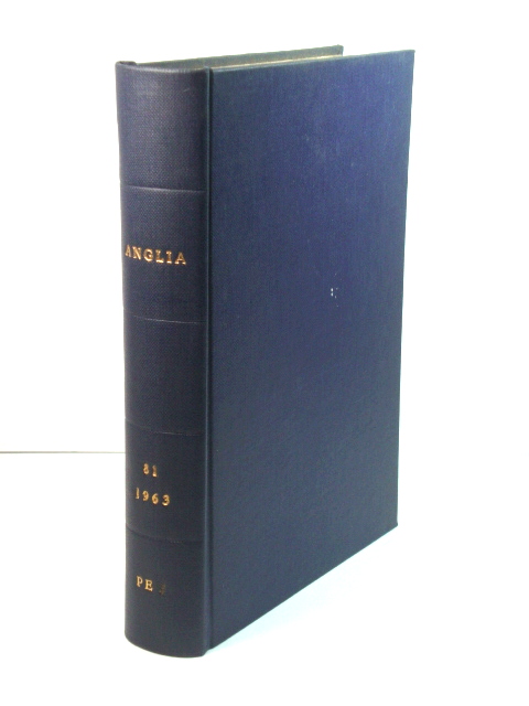 Anglia: Zeitschrift FUr Englische Philologie: Band 81