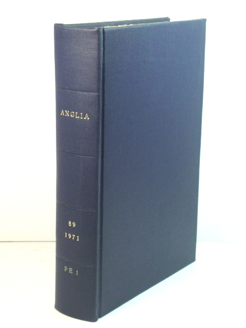 Anglia: Zeitschrift FUr Englische Philologie: Band 89