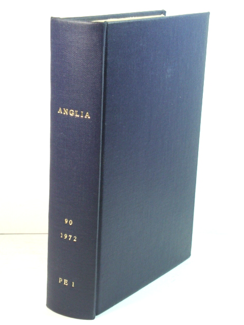 Anglia: Zeitschrift FUr Englische Philologie: Band 90