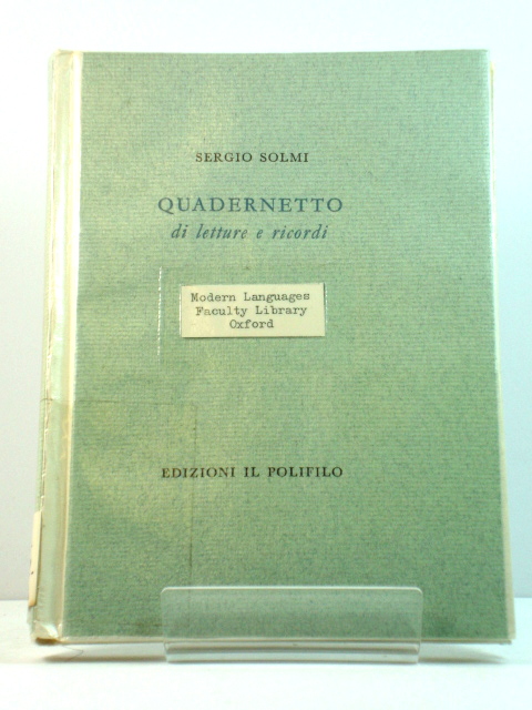 Quadernetto: Di Letture e Ricordi