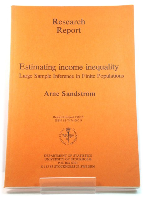 Estimating Income Inequality: Large Samples Inference in Finite Populations