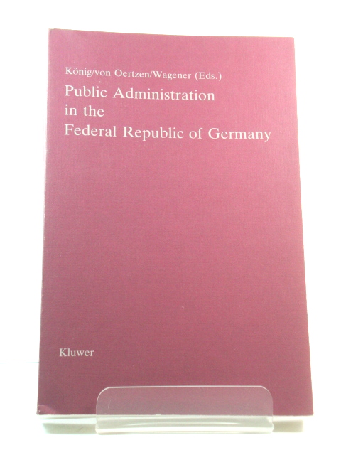 Public Administration in the Federal Republic of Germany