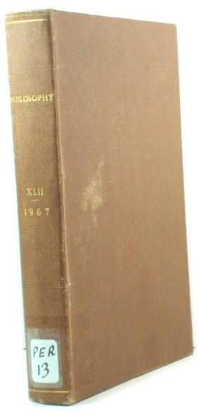 Philosophy: The Journal of the Royal Institute of Philosophy: Volume 42, 1967