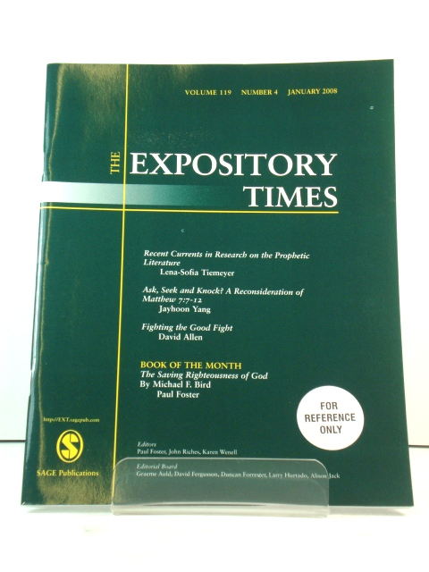 The Expository Times: Volume 119, Number 4, January 2008
