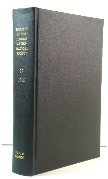 The Bulletin of the London Mathematical Society: Volume 27, 1995