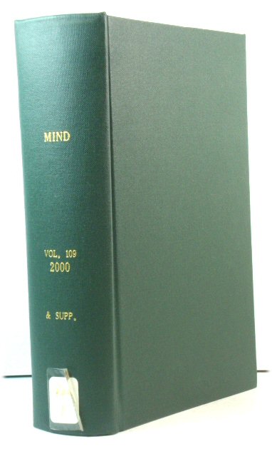Mind: A Quarterly Review of Philosophy: Vol: 109: 2000