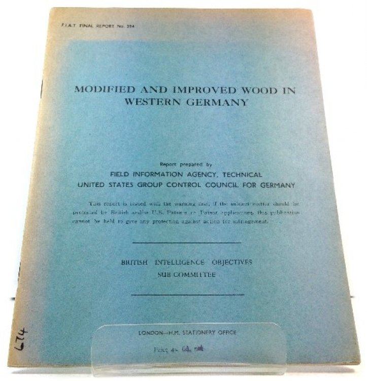 Image for Modified and Improved Wood in Western Germany (F.I.A.T. Final Reports) Modified and Improved Wood in Western Germany (F.I.A.T. Final Reports)