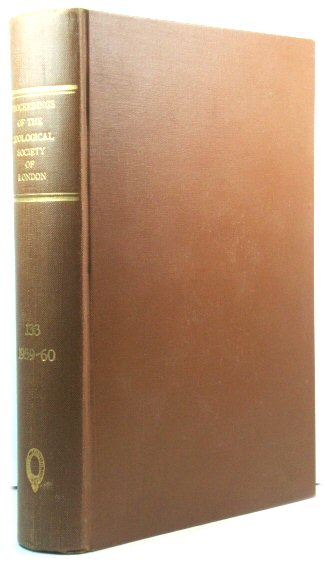Proceedings of the Zoological Society of London: Volume 133, 1959-1960