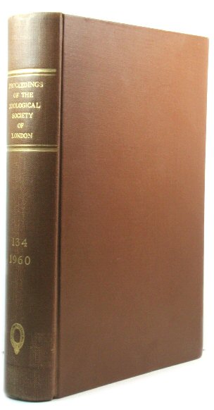 Proceedings of the Zoological Society of London: Volume 134, 1960