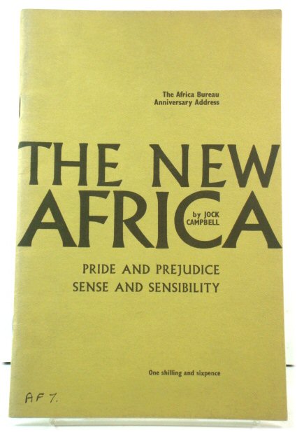 The New Africa: Pride and Prejudice: Sense and Sensibility