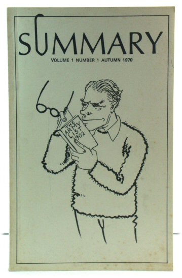 Summary: Volume 1: Number 1: Autumn 1970