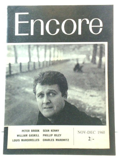 Encore, the Voice of Vital Theatre: Number Twenty-Eight, Vol. 7, No. 6, November - December 1960