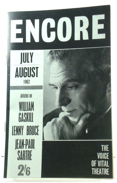 Encore, the Voice of Vital Theatre: Number Thirty-eight, Vol. 9, No. 4, July - August 1962