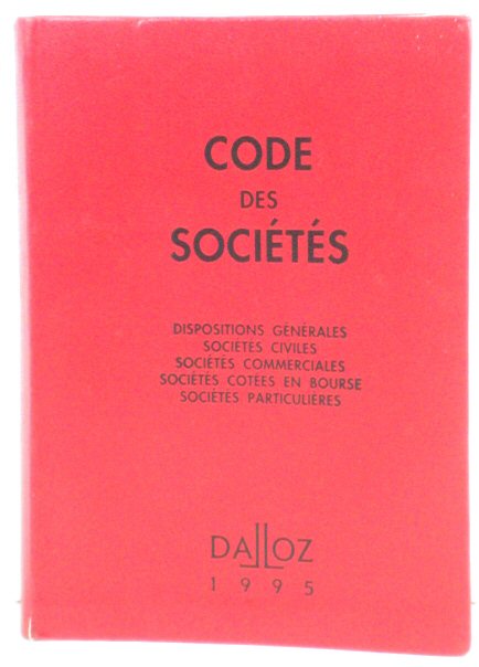 CODE DES SOCIETES 1995