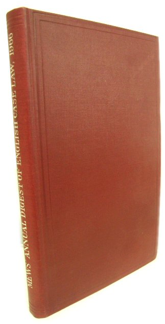 Mews' Digest of English Case Law 1966