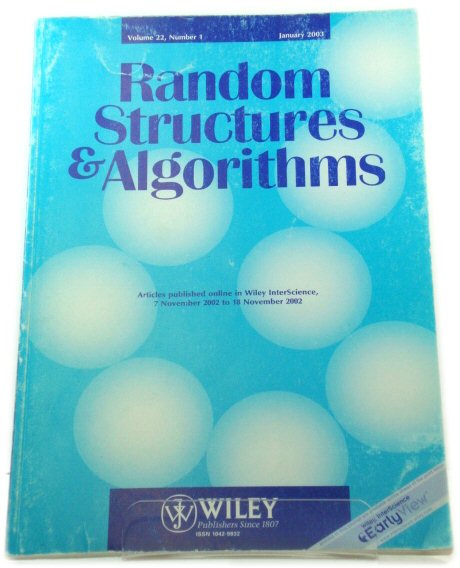 Random Structures and Algorithms: Volume 22, Number 1, January 2003
