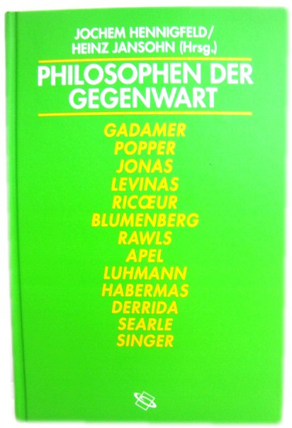 Philosophen Der Gegenwart: Eine EinfUhrung