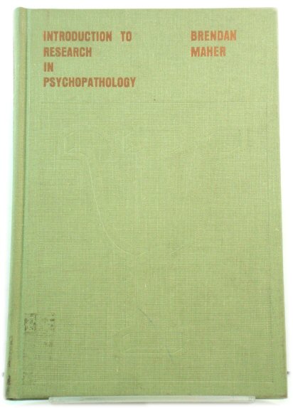 Introduction to Research in Psychopathology
