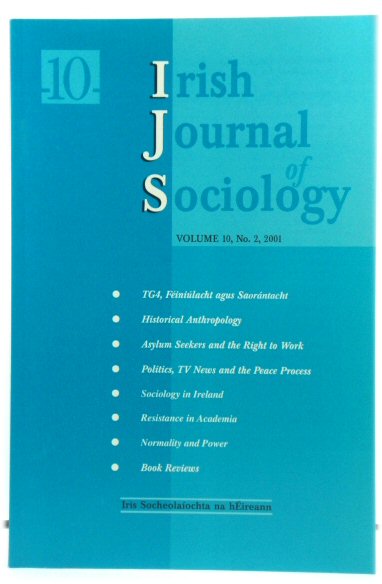 Irish Journal of Sociology: Volume 10, No. 2, 2001