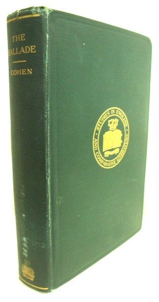 The Ballade (Columbia University Studies in English and Comparative Literature)