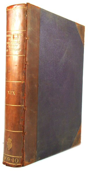 Transactions of the Zoological Society of London: Volume XIX. 1909-10